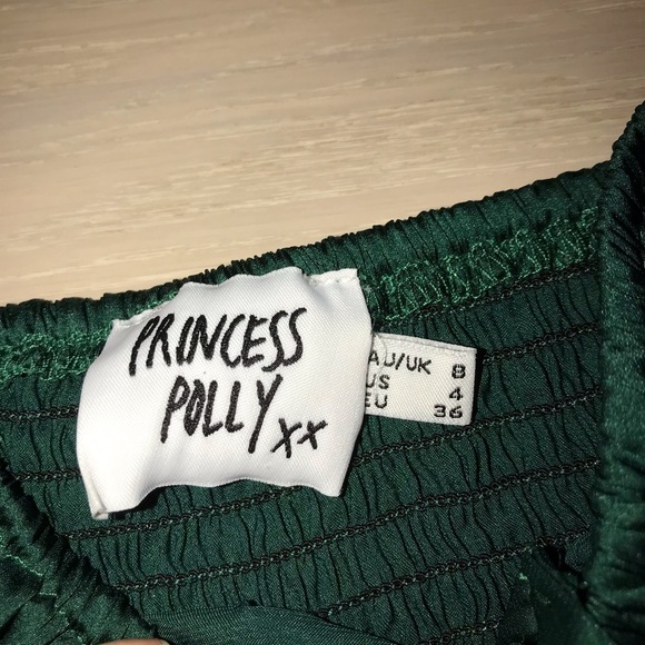 Princess Polly Nakita Long Sleeve Mini Green Dress sz 4 - Picture 6 of 6